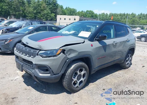 2022 Jeep Compass Trailhawk 4X4 из США, поврежденный, VIN 3C4NJDDB4NT193706